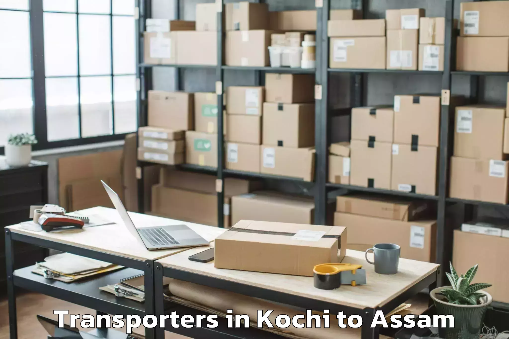 Top Kochi to Soalkuchi Transporters Available